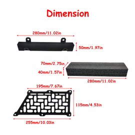 Gihdfer Maverick X3 Noise Reduction Kit Foam include Air Clutch Intake Relocation Set Compatible with Can Am Maverick X3 Max Turbo R RR XRC XRS 2017 2018 2019 2020 2021 2022 for Noise Reduction