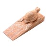 NOVICA Handmade Wood Baby Turtle Door Stopper, Brown and White,