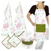 Lashuma 2 x Baking Gloves, Oven Gloves, Ladies, 30 x