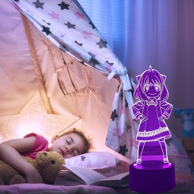 Anime LED Night Light 3D Night Light Character Lamp USB