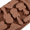 BESTONZON 10 Cavity Silicone Chocolate Molds Bass Guitar Shaped Baking