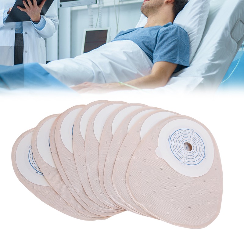 10pcs OnePiece Disposable Colostomy Bags Ostomy Ileostomy Stoma Ostomy Supplies