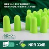EARS SECRET 毎晩寝る時に必ず使う耳栓 100+3ペア 高性能 最高の遮音値 33dB 防音 安眠 睡眠用レギュラーサイズ