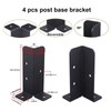Deck Post Anchor Base Brackets, Adjustable Wood Fence Pergola Post