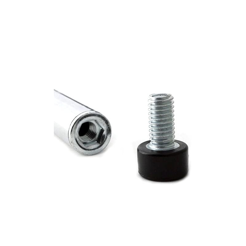 Shelving Inc. 6" h Chrome Wire Shelving Posts, 4 Count