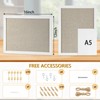 GDMINLO Cork Bulletin Board, with Linen 1-Pack Double-Sided, 16''X 12''Picture