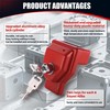 NAKAKEKO Plastic, Glad Hand Lock, Keyed Alike Pair (12-Pack) for