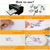 6 Pcs Stick and Stitch Embroidery Paper Adhesive Water Soluble