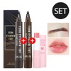 Liir 1+1+lip balm/Lir Fork Tattoo Eyebrow Tint / 8-day clinical trial completed, type 07) Fork No. 1 + No. 4 + lip balm random / 리르 1+1+립밤/리르 포크 타투아이브로우 틴트 / 8일지속 임상완료, 종류07)포크1호+4호+립밤랜덤