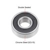 sourcing map 6000-2RS Deep Groove Ball Bearing 10x26x8mm Double Sealed