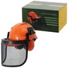 SPARES2GO Chainsaw Safety Helmet with Mesh Visor and Ear Muffs