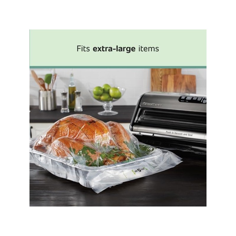 FoodSaver 11" x 16' Expandable Vacuum Seal Rolls (2 Count)