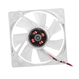 Eosnow 80mm LED Light 12V 4Pin Mute PC Case Cooling Fan Computer Cooler, Blue Colorful 80mm Case Fan for Computer Cooling with 46 CFM Air, Silent Application at 11dB A (Blue)