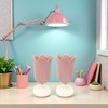 Htppzjr 2Pcs Pen Holder for Desk, Plastic Tulip Pen Holder