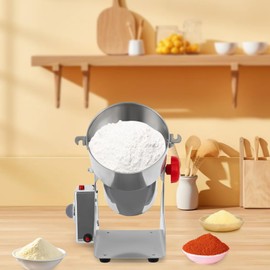 Grain Mill Grinder Electric 1000g Commercial Spice Grinder 3600W Stainless Steel Pulverizer Dry Grinding Machine,Intelligent Timing Grist Mill for Wheat Corn Rice Pepper Herbs Coffee Beans