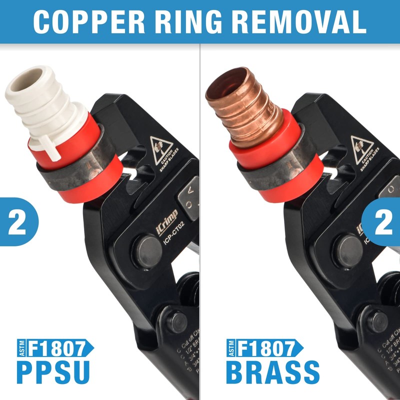 iCrimp ICP-CT02 PEX Crimp Fitting Removal Tool for Removing 1/2-in,