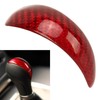 Gear Shift Knob Cover Red Red Carbon Fiber Shifter Lever