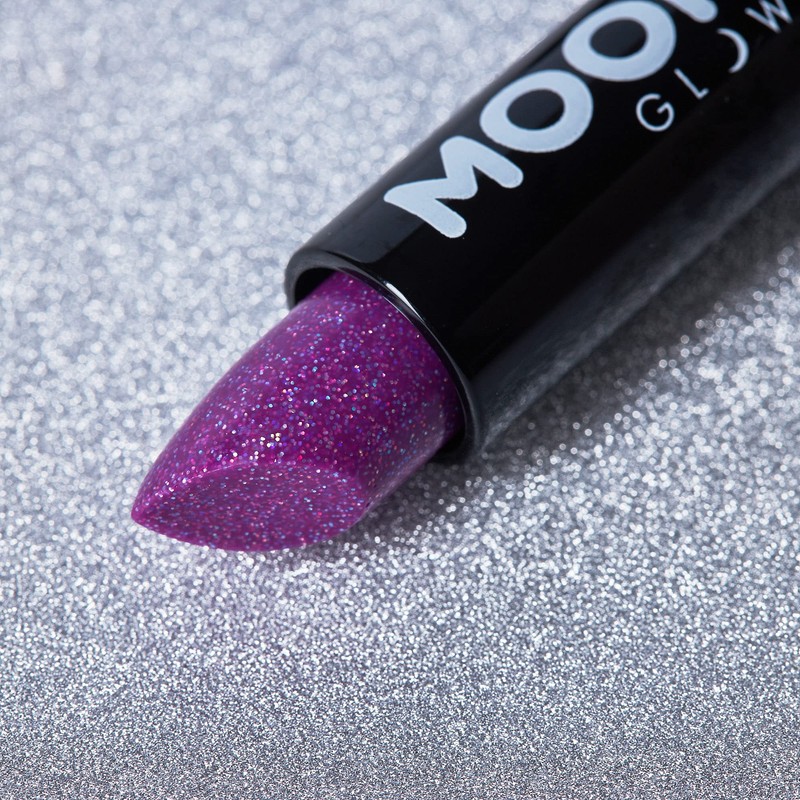 Moon Glow - 5 g neon UV glitter lipstick -