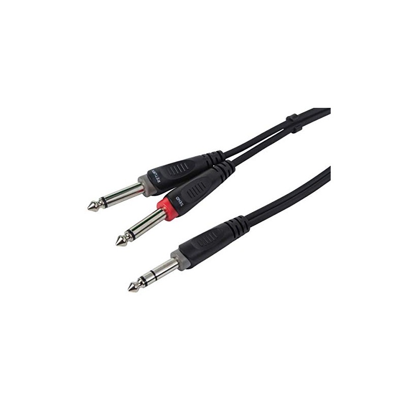 Monoprice - Cable de inserción TRS macho de 1/4 de