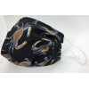 Handmade Blue Crabs On Black / Blue Back Face Mask