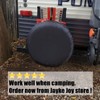 Spare Tire Cover, Black Wheel Cover Waterproof PVC Leather Dust-Proof