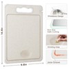 Double Sided 304 Stainless Steel & Wheat Straw Cutting Board,