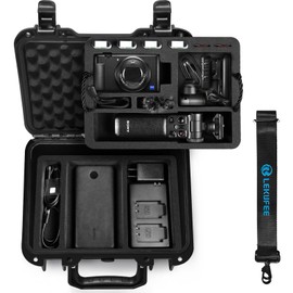 Lekufee Portable Waterproof Hard Case for Sony ZV-1F, ZV-1, ZV-1 II, Vlog Camera, NP-BX1 Battery, GP-VPT2BT,GP-VPT3 Shooting Grip,and More Accessories(Case Only)