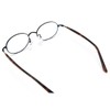 LIGOES Small Oval Glasses Frame Metal Glasses for Office Lady