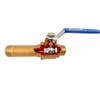 Water Heater Drain Valve Brass 3/4 Inch Full Port Straight