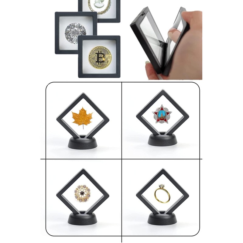 YINKE Coin Display Box Display Case Transparent PET Film with