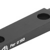 Hapivida Flat Mount Disc Brake Adapter Front, 140mm/160mm Bicycle Flat