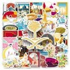 50PCS Middle East Buildings Stickers for Water Bottle,Notebook,Guitar,Bumper,Bike,Laptop,Suitcase,Trendy Middle East
