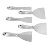 5PCS Putty Scrapers Stainless Steel Scraper Set Plaster Grout Putty
