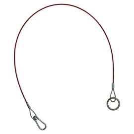 AB Tools 1 Metre Ring Trailer Caravan Brake Away Breakaway Safety Cable Braked Hitch