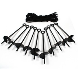 King Canopy A10200 Ten Piece Anchor Kit w/Rope 134129
