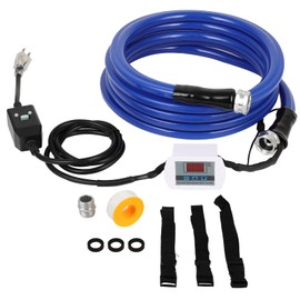 MIROZO RV Heated Water Hose for 25FT, -40 ℉ Freeze Protection Heated Drinking Water Hose Upgrade with Digital Display,Energy-Saving Thermostat,for RV,.Garden,Camper,Home(Blue)