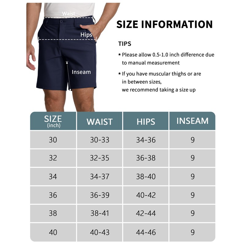 Pioneer Camp Men's Golf Shorts Stretch Golf Half Pants Shorts