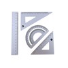 Accod Aluminum Alloy Ruler Set Stainless Steel Scale Ruler Math