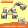 HIIMALEX Extra Large Sturdy Bunny Castle Hideout for Indoor Rabbits