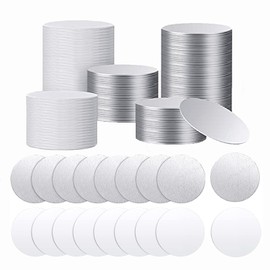 Muka 100Pcs 3 Inch Round Sublimation Blank Aluminum Sheets, Aluminum Board Heat Transfer for Photo Tray, Picture Frame Ornament, Blank Metal Sign