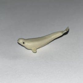 Safari LTD Single Safari Ltd. Good Luck Minis White Beluga Whale Mini Figure 1” VHTF