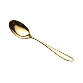 ALFACT 55802 Jenne Dinner Spoon, 18-10 Stainless Steel, Made in Japan, Tsubame City Arasawa Seisakusho Alphact Gold Cutlery