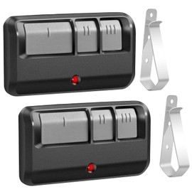 Control para Portones Electricos, Mando a Distancia de la Puerta de Garaje, 2 Abridor de Puerta de Garaje Control Remoto, 100m Distancia de Controll, Compatible Liftmaster, Chamberlain Y Craftsman