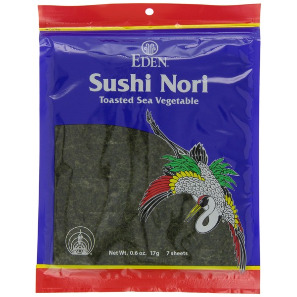 Eden Toasted Sushi Nori, 0.6 Ounce