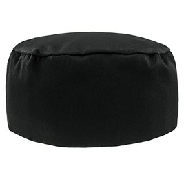 4sold Men Women Classic New Top Skull Cap Professional Catering Chefs Hat Adjustable Popular Pleated Chefs Catering Hat Cook Food Prep Kitchen Restaurant Round