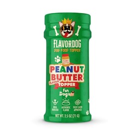 Flavor God Dog Food Topper for Picky Eaters, Peanut Butter Flavor - Low-Calorie Dog Food Toppers for Dry Food - Large, Medium, & Small Dogs Appetite Stimulant - Dog Meal Sprinkle Topper (2.5 Oz)