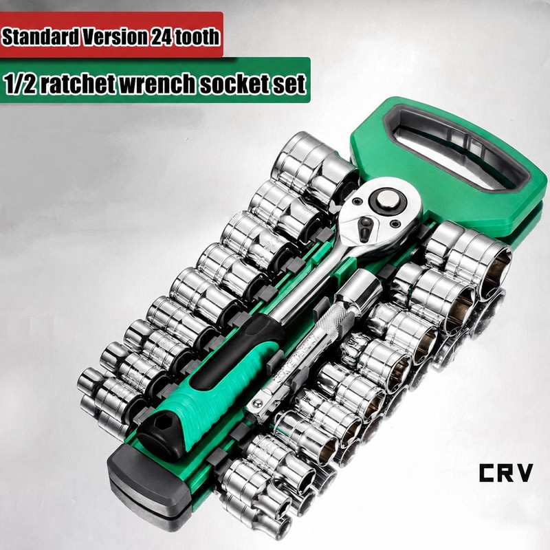 72-Tooth Ratchet Socket Set for Auto & Home Repair –