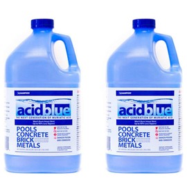 Champion Acid Blue Easy to Use Muriatic Acid for Removal of Stains on Driveways or Garage Floors with Vapor Reduction Technology (2 Pack)