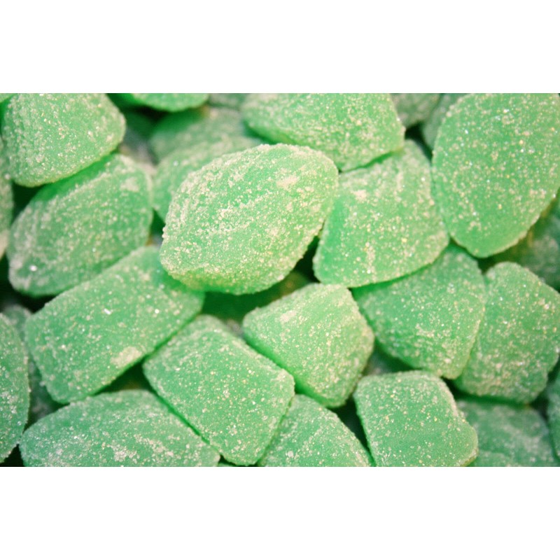 Bayside Candy Jelly Spearmint Leaves Candy Slices (1LB)