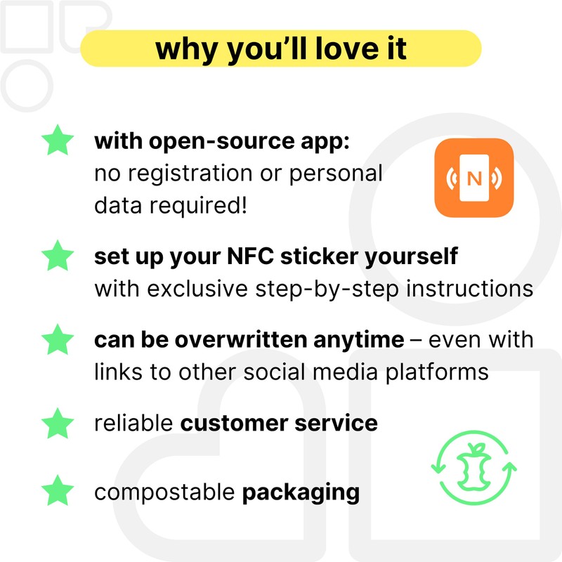 1 x "Review us" on Google NFC Sticker - 3